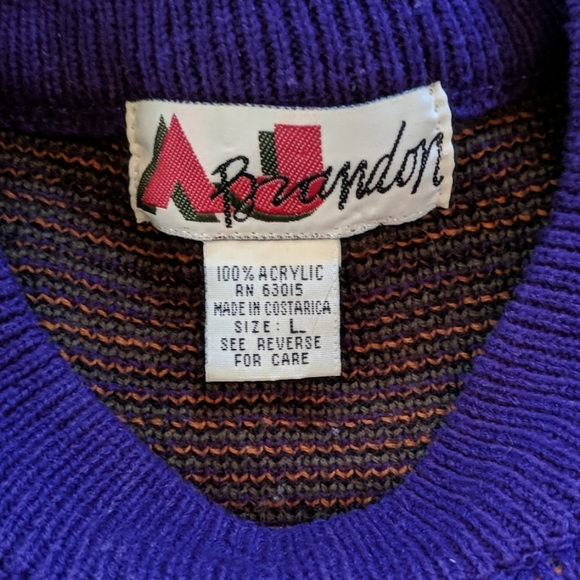 Vintage 90s AJ Brandon Cropped Sweater - Picture 3 of 4